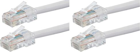 Monoprice Cat6 Ethernet Patch Cable - 1 قدم - الأزرق | Network Internet Cord - RJ45 ، تقطعت بهم السبل ، 550 ميجا هرتز ، UTP ، سلك النحاس العاري النقي ، 24AWG - Zeroboot Series (حزمة 2) in Kuwait
