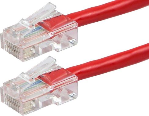 Monoprice Cat6 Ethernet Patch Cable - 1 قدم - الأزرق | Network Internet Cord - RJ45 ، تقطعت بهم السبل ، 550 ميجا هرتز ، UTP ، سلك النحاس العاري النقي ، 24AWG - Zeroboot Series (حزمة 2) in Kuwait