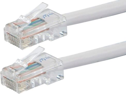 Monoprice Cat6 Ethernet Patch Cable - 1 قدم - الأزرق | Network Internet Cord - RJ45 ، تقطعت بهم السبل ، 550 ميجا هرتز ، UTP ، سلك النحاس العاري النقي ، 24AWG - Zeroboot Series (حزمة 2) in Kuwait
