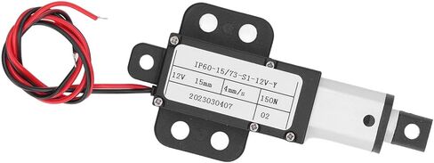 15mm Stroke Micro Linear Actuator, 12V Force 150N Speed 4mm / s Linear Actuator Built in Limit Switch, Electric Motion Actuator for Home Automation, Robotics, Cabinet (with in Saudi Arabia