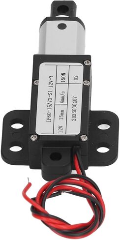 15mm Stroke Micro Linear Actuator, 12V Force 150N Speed 4mm / s Linear Actuator Built in Limit Switch, Electric Motion Actuator for Home Automation, Robotics, Cabinet (with in Saudi Arabia