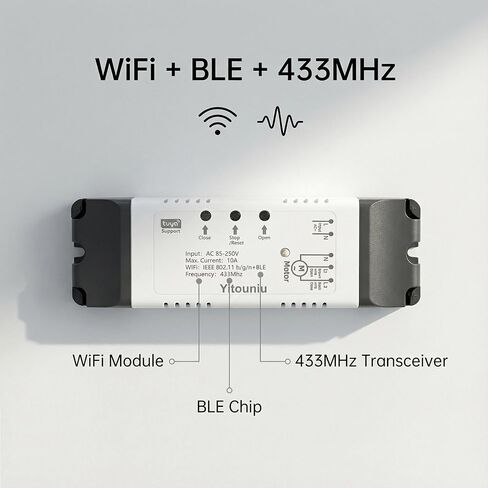 WiFi Linear Actuator Module, Motor Controller with Tuya Smart Life App, Alexa Voice Control, RF433 Remote, Forward Reverse Switch & WiFi Timer Switch for Automation (AC 85V-220V) in Saudi Arabia