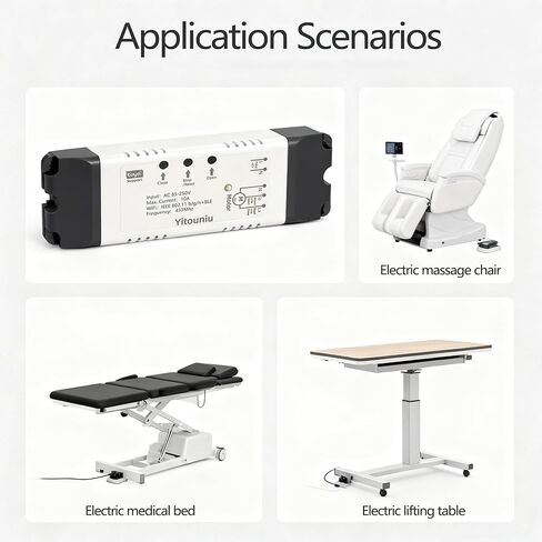 WiFi Linear Actuator Module, Motor Controller with Tuya Smart Life App, Alexa Voice Control, RF433 Remote, Forward Reverse Switch & WiFi Timer Switch for Automation (AC 85V-220V) in Saudi Arabia