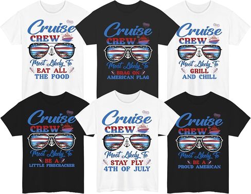 Cruise Crew Most Likely Shirt, Matching Family Cruise Shirts 2025, Cruise Crew 2025 T-Shirt, Funny Vacation Shirts for Groups in Kuwait