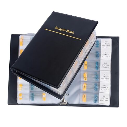 1300PCS 130 Values Resistor Kit 1/4W ±1% 1 Ohm-3M Ohm Metal Film Fixed Resistor Assortment Set RoHS Compliant for Electronic Circuits and DIY Projects (130 Values-1300PCS) in Kuwait