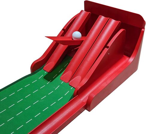 CRESTGOLF Precision Flip Putting Mat with Physical Feedback System – Engineer-Grade Composite, Automatic Ball Return, Expandable Ecosystem for Serious Practice 8 feet(Indoor Putting Green & Golf Game) in Kuwait