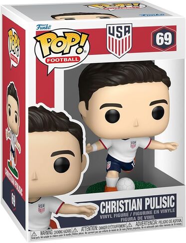 Funko Pop! Football: USA - Christian Pulisic - U.S. Men's Soccer Team - Collectable Vinyl Figure - Gift Idea - Official Merchandise - Toys for Kids & Adults - Sports Fans in Saudi Arabia