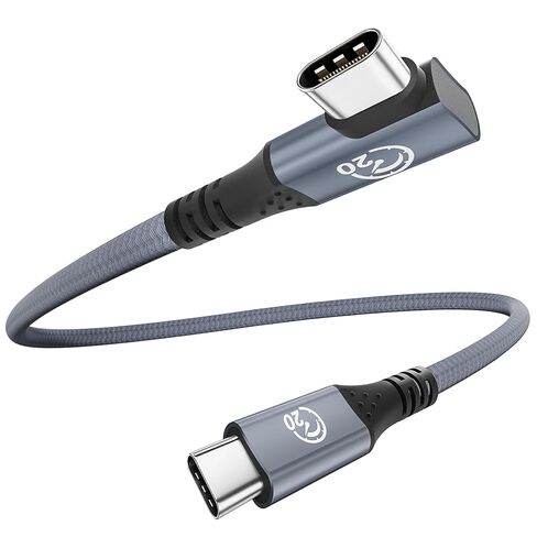 Right Angle USB C 3.2 Gen 2x2 Cable 1ft, 20Gbps Data Transfer, 4K USB C Monitor Cable, Short Type C 90 Degree Cable, 240W PD Charging for iPhone 16 15 Pro, MacBook iPad, Galaxy S25/S24 in Kuwait
