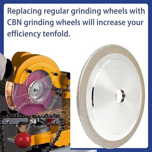 CBN Chainsaw Grinding Wheel 5-3/4 inch,3/16" Thick,7/8" Arbor for 3/8" and .404 Pitch Steel Chains(3/16 inch Thick) in Kuwait
