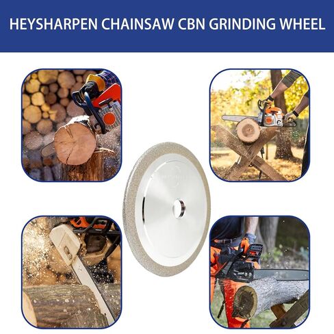 CBN Chainsaw Grinding Wheel 5-3/4 inch,3/16" Thick,7/8" Arbor for 3/8" and .404 Pitch Steel Chains(3/16 inch Thick) in Kuwait