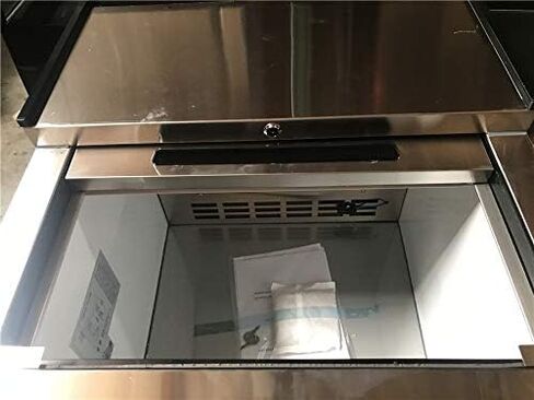 Horizontal Bottle Cooler Deep Well 25" Width NSF Certified Commercial beer bottle Refrigerator Black 33°-38°F Top-Loading in Kuwait