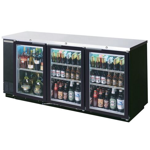 Beverage Air BB72HC-1-G-B-27 Three-Section Refrigerated Back Bar Storage Cabinet in Saudi Arabia