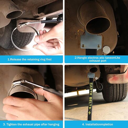حزام أرضي إلكتروستاتيكي للسيارة A-nti، حزام سلكي أرضي لقيادة السيارة الآمنة والشاحنات وسيارات الدفع الرباعي RV in Kuwait