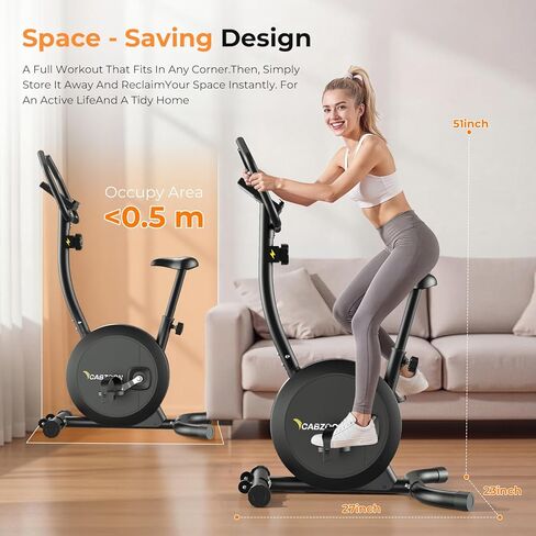 دراجة التمرين دراجات ثابتة للمنزل قابلة للتعديل في الأماكن المغلقة لركوب الدراجات دراجة مقاومة مغناطيسية للتمرين مع مقعد مريح متعدد الوظائف، شاشة LCD، 264 رطل أسود in Kuwait