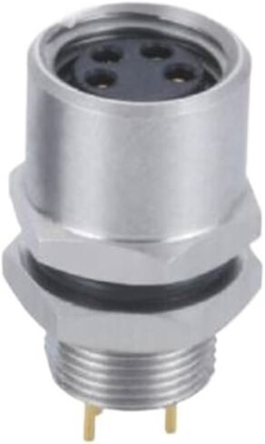 M8 connector A-Code board end female rear lock PCB plug-in waterproof connector 4Pin in Kuwait