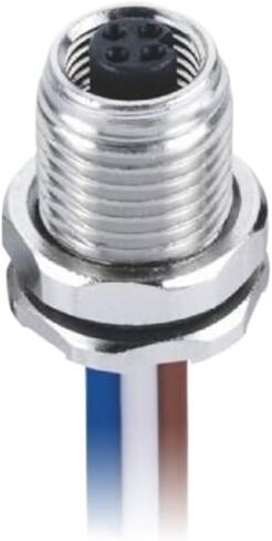 M5 4Pin مجلس نهاية القفل الأمامي أنثى لحام نوع الاستشعار موصل مقاوم للماء الطيران in Kuwait