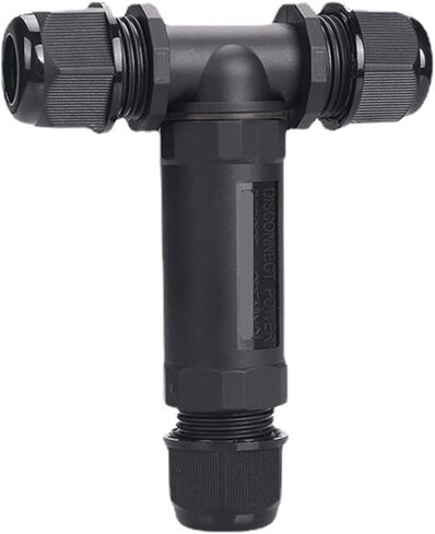 T-type three-way terminal nylon cable connector 2-5 core outdoor lighting power waterproof connector(2 core wire diameter 5 9mm) in Kuwait