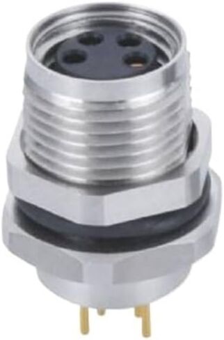 موصل M8 موصل A-Code نهاية اللوحة أنثى المقبس الأمامي قفل PCB المكونات في موصل مقاوم للماء 4PIN in Kuwait