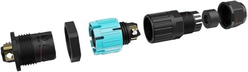 طيران مقاوم للماء 2/3/4/5 سلك أساسي إلى اللوحة موصل ذكر وأنثى m19 موصل دفع ذاتي القفل (EW M19 3 core 7-10mm) in Kuwait