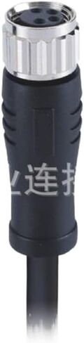 M8 waterproof connector 4pin A-Code female straight head molding (precast) with wire aviation 1M in Kuwait