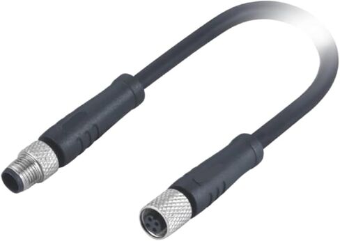 M5 Waterproof Connector 4Pin A-Code Male to Female Wire PUR Material Aviation in Kuwait