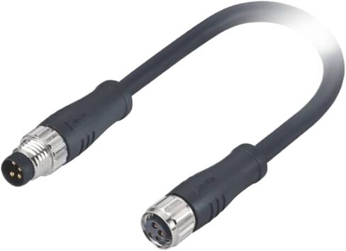 M8 موصل مقاوم للمياه 5pin B-code ذكر + أنثى طيران مسبق الصنع 1 متر in Kuwait