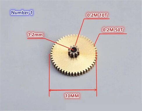 1pcs Duplex Gear Metal Gear 0.2M 0.3M 0.35M Copper Gears(A) in Saudi Arabia
