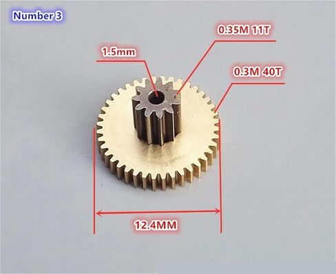 1pcs Duplex Gear Metal Gear 0.2M 0.3M 0.35M Copper Gears(A) in Saudi Arabia