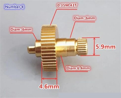 1pcs Duplex Gear Metal Gear 0.2M 0.3M 0.35M Copper Gears(A) in Saudi Arabia