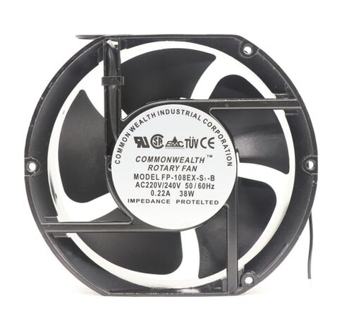 للكومنولث FP-108EX-S1-B مروحة محورية التيار المتناوب 220 فولت/240 فولت 38 واط 0.22A مروحة تبريد الخزانة in Kuwait