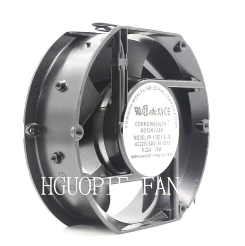 للكومنولث FP-108EX-S1-B مروحة محورية التيار المتناوب 220 فولت/240 فولت 38 واط 0.22A مروحة تبريد الخزانة in Kuwait