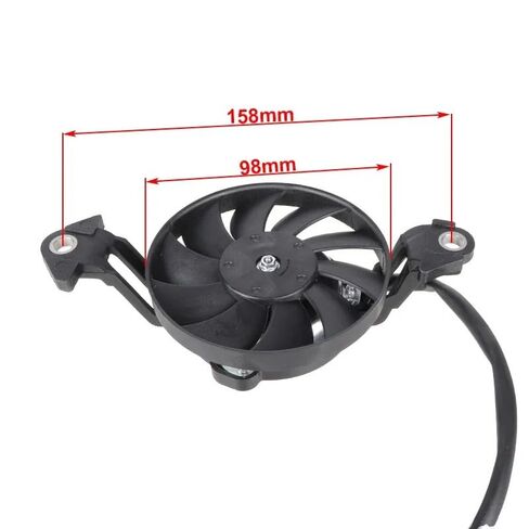 Universal 3 Inch 12V Slim Electric Cooling Fan 158mm Compatible with 150cc-450cc Dirt Bike Radiator Server Motorcycle Parts in Kuwait