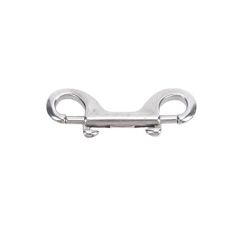BAFOVY Stainless Steel Double Hook Snap, Heavy Duty Clasp for Ropes Chains Leashes Pets, with Thumb Lever for Easy Operation (90mm*5) in Saudi Arabia
