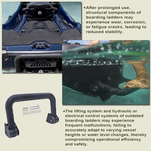 Priprilod Boarding Ladder 295100869 295100747 متوافق مع Sea-Doo RXT RXT-X GTX GTI GTR Wake PRO 2018-2025،GTI، GTI SE، GTR وWake 170 2020-2025،RXP-X 2021 in Saudi Arabia