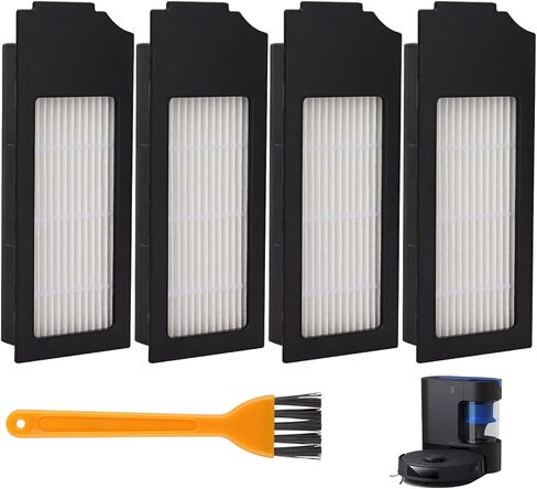 Filter Replacement for Yeedi C12 Pro Plus: Robot Vacuum Filter Fit For Yeedi C12 Pro Plus, Washable and Reusable Replacement Accessories kit Fit For Yeedi C12 Plus（4 Pack） in Kuwait