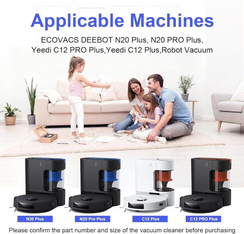 Filter Replacement for Yeedi C12 Pro Plus: Robot Vacuum Filter Fit For Yeedi C12 Pro Plus, Washable and Reusable Replacement Accessories kit Fit For Yeedi C12 Plus（4 Pack） in Kuwait