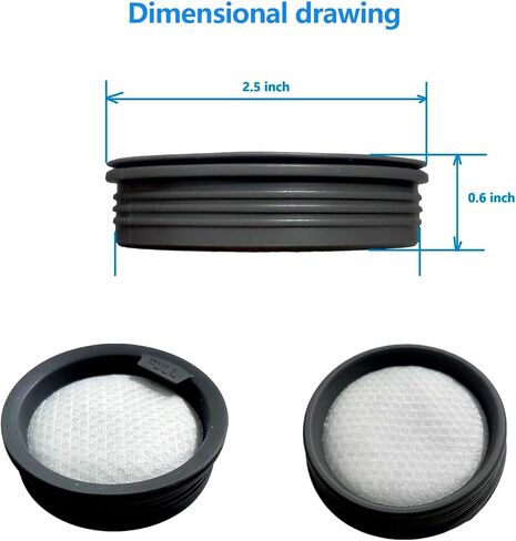 3Pack Hepa Filters Replacement Compatible with VOCESOR CY800, FEPPO C026 PRO, Mxnsewr CY168 Mattress Vacuum, Washable Filters Works with Flybroom C027MAX and Xlife C026 PRO Mattress Vac in Kuwait