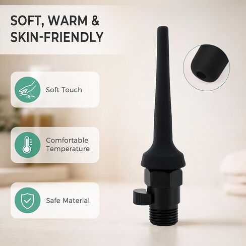 Adjustable Flow Shower Enema System with Silicone Nozzle for Deep Cleanse, Portable Shower Douche for Men and Women in Kuwait