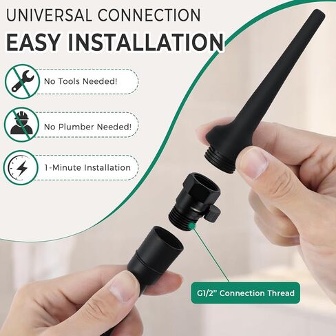 Adjustable Flow Shower Enema System with Silicone Nozzle for Deep Cleanse, Portable Shower Douche for Men and Women in Kuwait