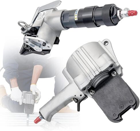 طقم شداد وسدادة حزام فولاذي هوائي من الدرجة الصناعية، يعمل على أشرطة سميكة 0.8-1.2 مم، مثالي للشحن وأشغال المعادن والبناء وتغليف البضائع الثقيلة in Kuwait