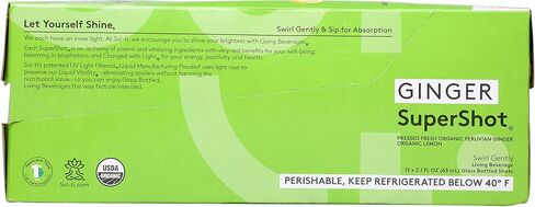 Sol Ti, الزنجبيل العضوي Supershot، 2.1 أونصة سائلة، 12 عبوة in Kuwait