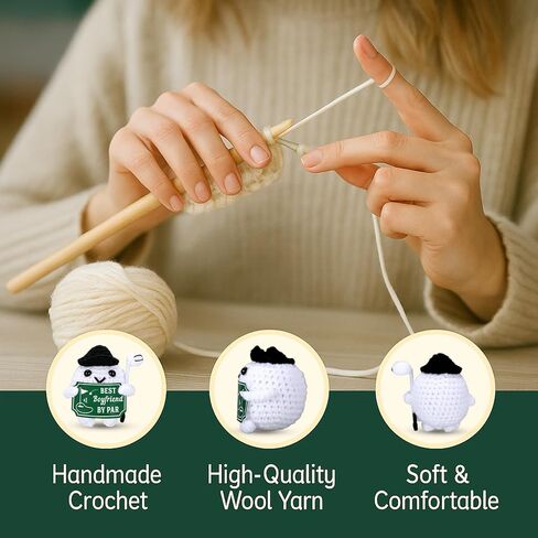 Valentines Gifts for Him Boyfriend Crochet Golf Ball for Him Wedding Romantic Gift for Golf Lover Men Handmade Gift Idea for Couples Golfer Birthday Anniversary Christmas Stocking Stuffers in Saudi Arabia