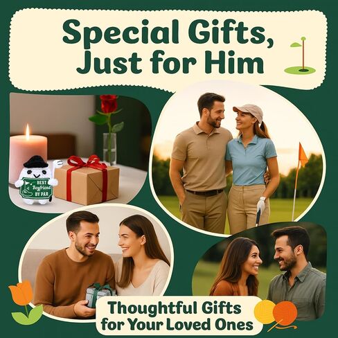 Valentines Gifts for Him Boyfriend Crochet Golf Ball for Him Wedding Romantic Gift for Golf Lover Men Handmade Gift Idea for Couples Golfer Birthday Anniversary Christmas Stocking Stuffers in Saudi Arabia