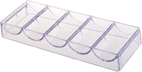 Acrylic Poker Chips Storage Box 100 Chip Capacity for Game Night Organizing for Enthusiasts in Saudi Arabia