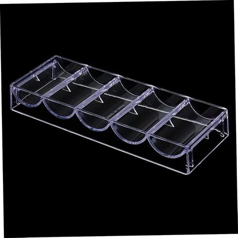 Acrylic Poker Chips Storage Box 100 Chip Capacity for Game Night Organizing for Enthusiasts in Saudi Arabia