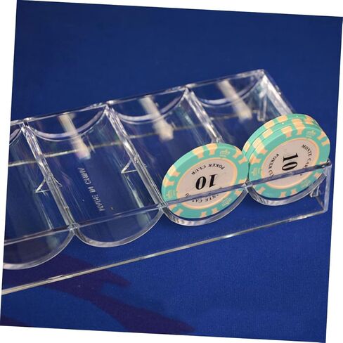 Acrylic Poker Chips Storage Box 100 Chip Capacity for Game Night Organizing for Enthusiasts in Saudi Arabia