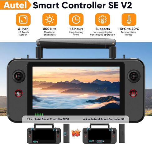 Autel Robotics EVO Lite 6K Enterprise، 1 بوصة CMOS 6K C-amera، فتحة F2.8 ~ F11، تكبير رقمي 16x، التعرف على الهدف 2026 AI، 866 جرام، 40 دقيقة، استشعار العوائق، ناقل حركة 12 كيلومتر in Saudi Arabia