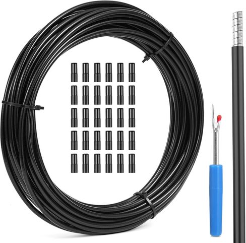 Brake Cable Housing, 5mm x 50ft Bicycle/Bike Lined Brake Cable Housing,Bicycle Brake Cable Housing,Bicycle Brake Cable Gear Wires Bikes Replacement Accessory for Mountain MTB or Road Bike, Black in Kuwait