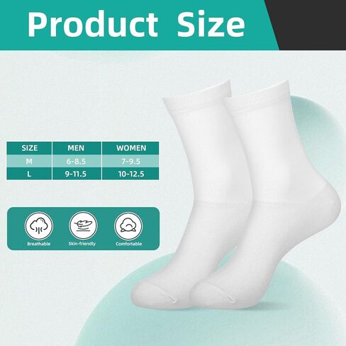 4 Pairs Mid Calf Liner Socks Unisex Ultra-lightweight Breathable Hiking Running Socks for Adult in Saudi Arabia