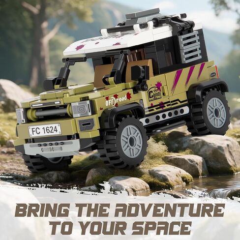 Off-Road Car Building Set for Adults, City Truck Toys, Cars Collectible Decor Model Kits, Ideal Gifts for Teens Boys Girls Age 8+ (317 Pieces) in Kuwait